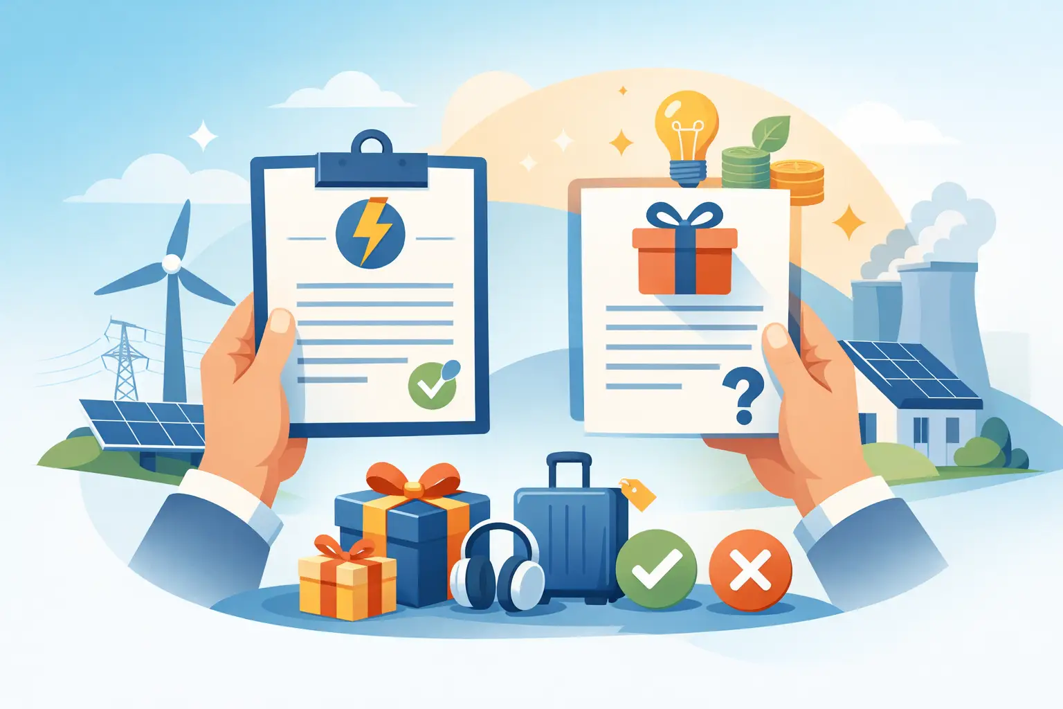Energiecontract met cadeau kiezen zonder fout
