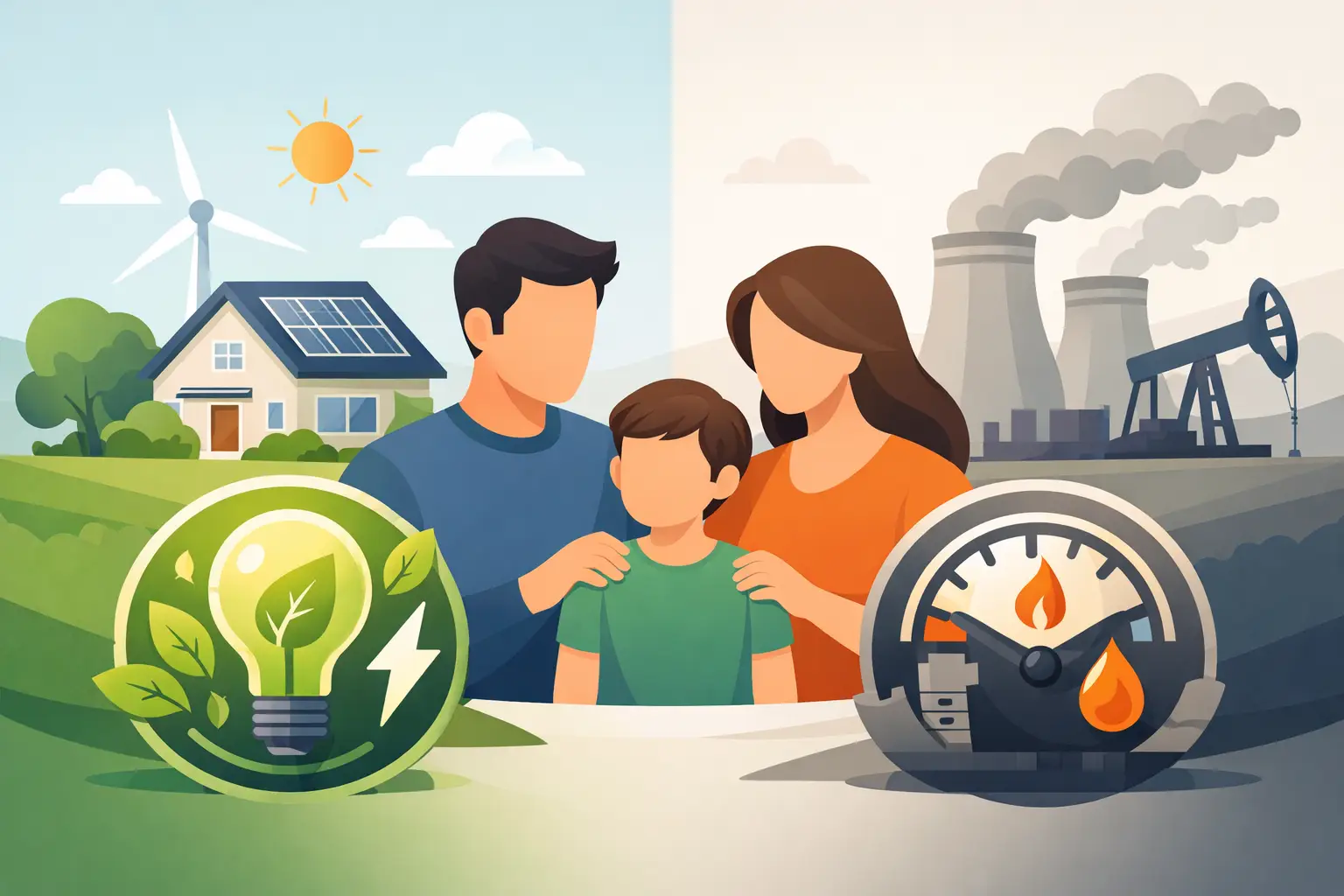 Energieleverancier voor gezinnen kiezen