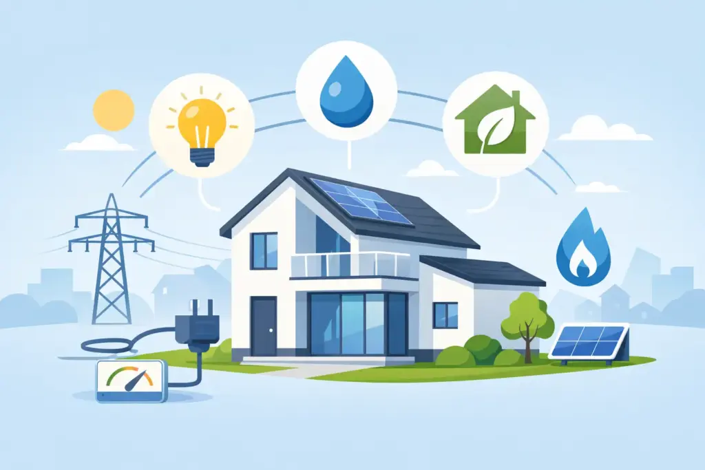 Energie afsluiten voor nieuwbouwwoning