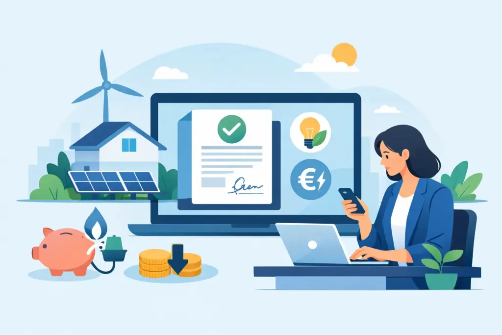 Goedkoop energiecontract afsluiten online